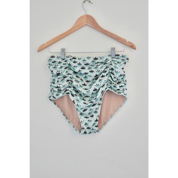 Kortni Jeane Teal Bathing Suit Bottoms Size Medium - Picture 1 of 4